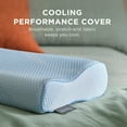 thumbnail image 2 of Tempur-Pedic Neck Relief Bed Pillow and Cooling, Standard, Contoured Support for Adult Back and Side Sleepers, 2 of 4