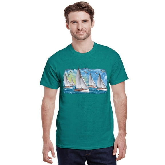 Sailboat Regatta Nautical Gifts T-shirt Mens Graphic Tees