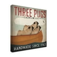 thumbnail image 2 of Trademark Fine Art 'Three Pugs in a Canoe' Canvas Art by Ryan Fowler, 2 of 3