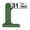Green, variant on Decorative Flipping Calendar with Dates Week Month Displays Tabletop ABS Permanent Calendar for Enthusiasts Collector
