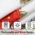 thumbnail image 3 of Christmas Kitchen Curtains Sets for Windows Red Flower Kitchen Decorative Sink Window Valance 3 Piece Set Tier Christmas Curtains 3 Panels Decor for Living Room Bedroom Home, 3 of 7