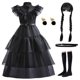 thumbnail image 1 of Conjunto de collar con corona para niños, accesorios de vestir negros iguales a los de la ropa de cosplay, 1 of 6