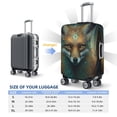 thumbnail image 6 of Daiia Vintage Pattern Fox Luggage Cover, Thickened Washable Travel Luggage Covers, Elastic Unique Baggage Covers for 18-20 inch Luggage-Large, 6 of 9
