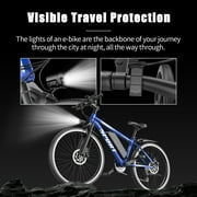 PostJoy Electric Mountain Bike 26 1500W Peak Motor, 65 Miles 28MPH Ebike, 480Wh Battery Electric Bicycle for Adults 7 Speed Electric Bicycles Front Fork Suspension