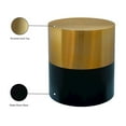 thumbnail image 2 of Meridian Furniture Sun Brushed Gold Top End Table with Matte Black Base, 2 of 6