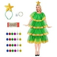 thumbnail image 4 of Shadoumai Christmas Tree Dress Women, Christmas Outfits For Women, Xmas Tree Dress, Fun Party Clothes for Woman, 4 of 8