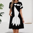 thumbnail image 2 of Wilma Flintstones Dress Fashion Beach Short Sleeve Dresses Female Party Printed Sundress, 2 of 7