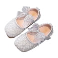 thumbnail image 4 of hengsof Girls Dress Shoes Fashionable Pearl Princess Shoes Girls' Flats Glitter Low Heels Wedding Party Footwear for Toddler Little/Big Kid, 4 of 6