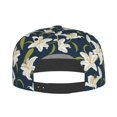 thumbnail image 4 of Fotbe Lilies Flowers Flat Bill Visor Cap Classic Snapback Hat Polyester Foam Trucker Hat Trucker Cap Adjustable Baseball Cap, 4 of 9