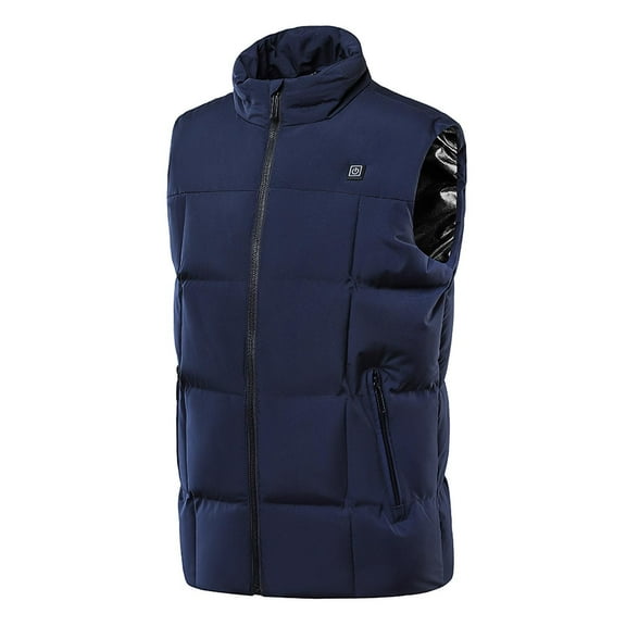 Fesfesfes Outdoor Warm Heated Vest For Riding Skiing Fishing 9 Heat Pads Charging Via Heated Coat On Sale