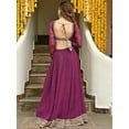 thumbnail image 5 of Event Special Designer Lehengha Choli Indian Pakistani Styel Lengha Choli ( Purple, S - 38 ), 5 of 6