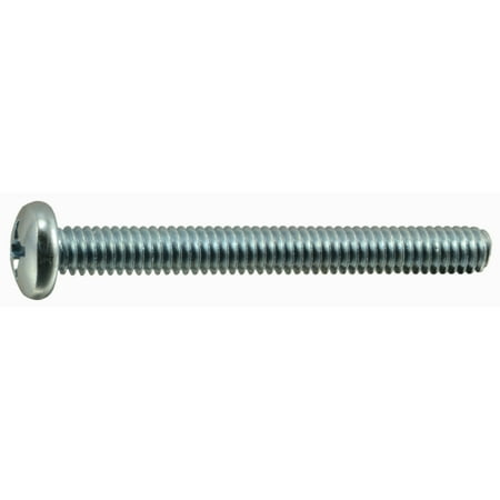 

#12-24 x 2 Zinc Plated Steel Coarse Thread Phillips Pan Head Machine Screws