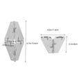 thumbnail image 2 of KONTONTY 1 Set Folding Table Hinge Stainless Steel Silver Smooth Operation Hinge for Deck, 2 of 6