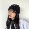 thumbnail image 2 of Slccxzc Gothic Beanie Winter Knit Hats Trendy Metal Pin Y2K Skull Cap Unisex, 2 of 7