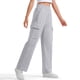 thumbnail image 4 of Pantalones largos para niñas y niños, de color liso, de pana, con cintura elástica, holgados, con cordón y bolsillos, informales, de poliéster., 4 of 7