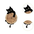 thumbnail image 6 of CoudarTitie Cat Shaped Hanging Wall Clock with Swinging Tail Cute Stylish Modern Non Ticking Style A, 6 of 9