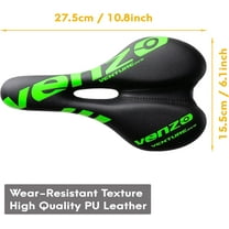 Comfortable Saddle Bike Seat | Soft &  Bicycle Seat for MTB, Road, Exercise, Trekking, Folding, Hybrid & Cruiser Bikes | Breathable & Ergonomic Design Bike Saddle for Lower Resistance