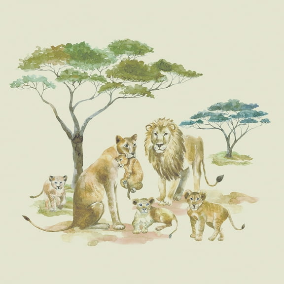 European Excellency Safari Napkins SAFARI LIONS 40pcs Cocktail Napkins,  Zoo Napkins, Decoupage Paper, Disposable Napkins Decorative