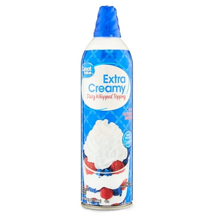 Great Value Extra Creamy Dairy Whipped Topping, 13 oz