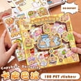 thumbnail image 2 of 100 Sheets Trendy Capybara Animal Stickers Waterproof Non-Repeating Kids Sticker Cartoon Cute Suitcase Decal Children, 2 of 7