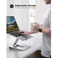 thumbnail image 2 of Lamicall Laptop Stand, Adjustable Notebook Riser - Foldable Portable Ergonomic Computer Desktop Laptop Holder for Desk,, 2 of 5