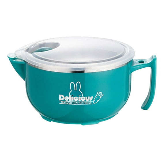 CASAFUN Insulated Noodle Bowl Lid Ramen Bowl Soup Bowls Rice Bowl 1000ml Thermal Lunch Container Handheld Instant Noodle Holder Home Office Kitchen Reusable Meal Bowl