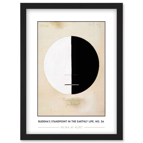 Hilma Af Klint Buddha’s Standpoint In The Earthly Life, No. 3a Abstract Painting Artwork Framed Wall Art Print A4