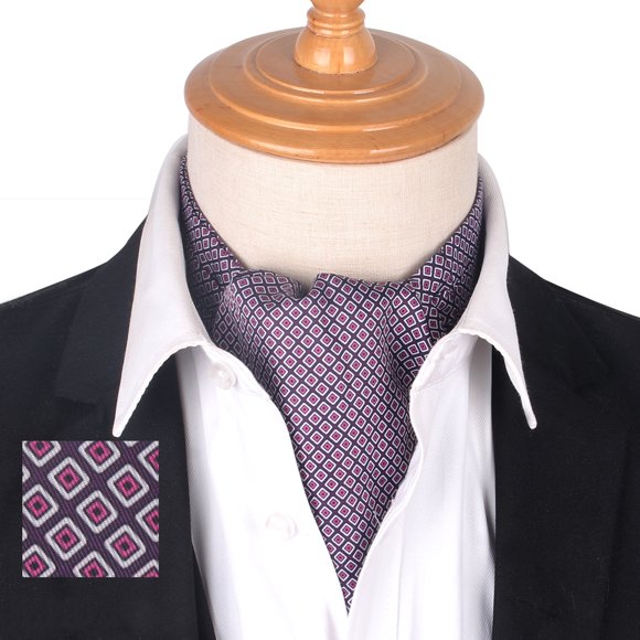 Cravate pour Homme Mode Soyeuse Vintage Affaires Paisley Ascot Foulard Paisley Cravate