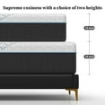 thumbnail image 6 of NISIEN Firm King Mattress 14 Inch Memory Foam Mattress King Size Bed in a Box for Back Pain Relief and Cool Sleep with Gel Foam and Removeable Fiberglass Free Cover, CertiPUR-US Certified, 6 of 9