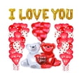 thumbnail image 2 of de San Valentín, Telones de Fondo de , de Peluche de Amor, de Lámina de Letras, Kit de de , Te A, 2 of 8