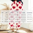 thumbnail image 4 of Stamzod Women's Pajama Bottoms Fashion Love Heart Printed Comfy Fleece Lounge Pants Winter Pajamas for Women with Pockets, 4 of 8