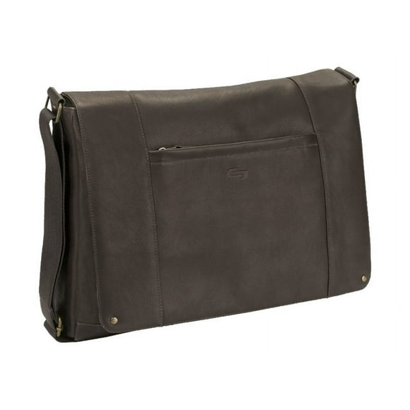 SOLO Vintage Leather Messenger VTA502 - Étui de Transport pour Ordinateur Portable - 16 Pouces - espresso