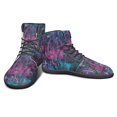 thumbnail image 6 of Wismoutput Graffiti Letter Printed Barefoot Shoes Casual Sports Walking Shoes for Men and Boys Non-Slip Wear-Resistant High-top Sneakers, 6 of 7