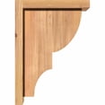 thumbnail image 3 of 5 1/2"W x 10"D x 14"H Ridgewood Smooth Corbel w/Backplate, Western Red Cedar, 3 of 9