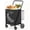 Black, variant on Folding Shopping Cart with Waterproof Bag, Grocery Cart on Wheels Collapsible Utility Trolley for Grocery, Laundry, Shopping, Black, Supports up to 150 lbs