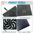 thumbnail image 5 of Solar Ventilation Fan Dog House Waterproof Solar Powered Fan Powerful Cooling Device Versatile Air Exhaust Kit For Picnic ,High Performance, 5 of 7