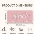 thumbnail image 2 of License Plate, Simple "Mimi" in Pink Decorative Front,Personalized Stainless Steel License Plate Cover For Men Women,12.2" X 6.2", 2 of 7