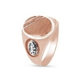 thumbnail image 3 of AFFY Our Lady of Guadalupe Two-Tone 14k Rose Gold Over 925 Sterling Silver Signet Mens Ring, Ring Size 7.5, 3 of 3