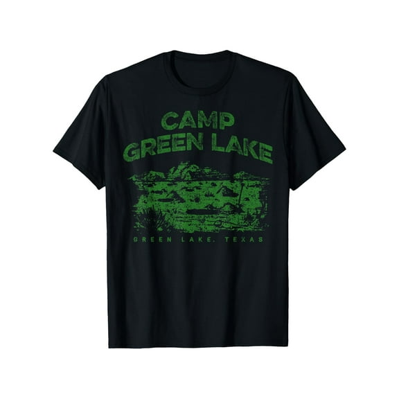 Camp Green Lake Holes T-Shirt, Men'S stylish cotton T-shirt, soft and breathable, not fading, 180g, black, size S-XXXL