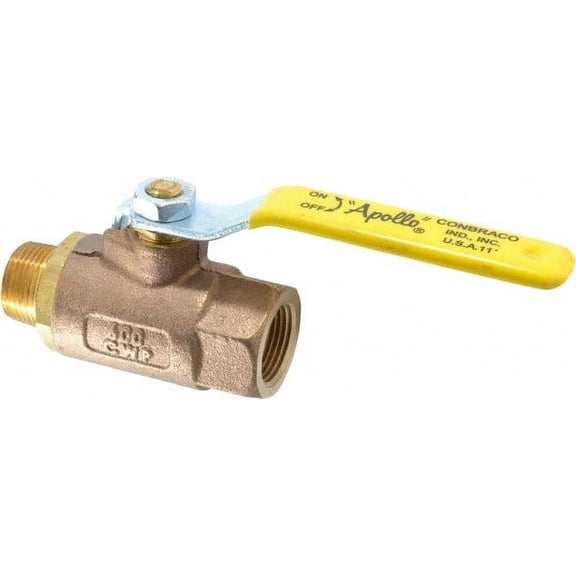 Apollo Conbraco 70-80-401 Inline 1-Way Flow Bronze Ball Valve, 3/4″ MNPT x FNPT
