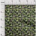 thumbnail image 2 of oneOonePolyesterSpandexLightGreenFabricTropicalLeafWithAnimalSewingFabricByTheYardPrintedDiyClothingSewingSupplies56InchWide, 2 of 4