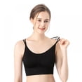 thumbnail image 2 of Baywell Womens Padded Sports Bra Cross Back Bra Workout Strappy Bra Seamless Comfortable Yoga Bra 3 Pack Black S-XL, 2 of 6