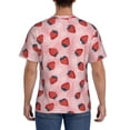 thumbnail image 2 of Naloa Strawberries Men's T-Shirt Sport T-shirt Men's Basic Tee Casual Men's Shirt, Round Neck, Short Sleeves - Large, 2 of 5