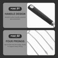 thumbnail image 5 of Stainless Steel Turkey Lifters Fork Four Pong Barbecue Roast Fork Carving Meat Forks Tools for Cooking, 5 of 5