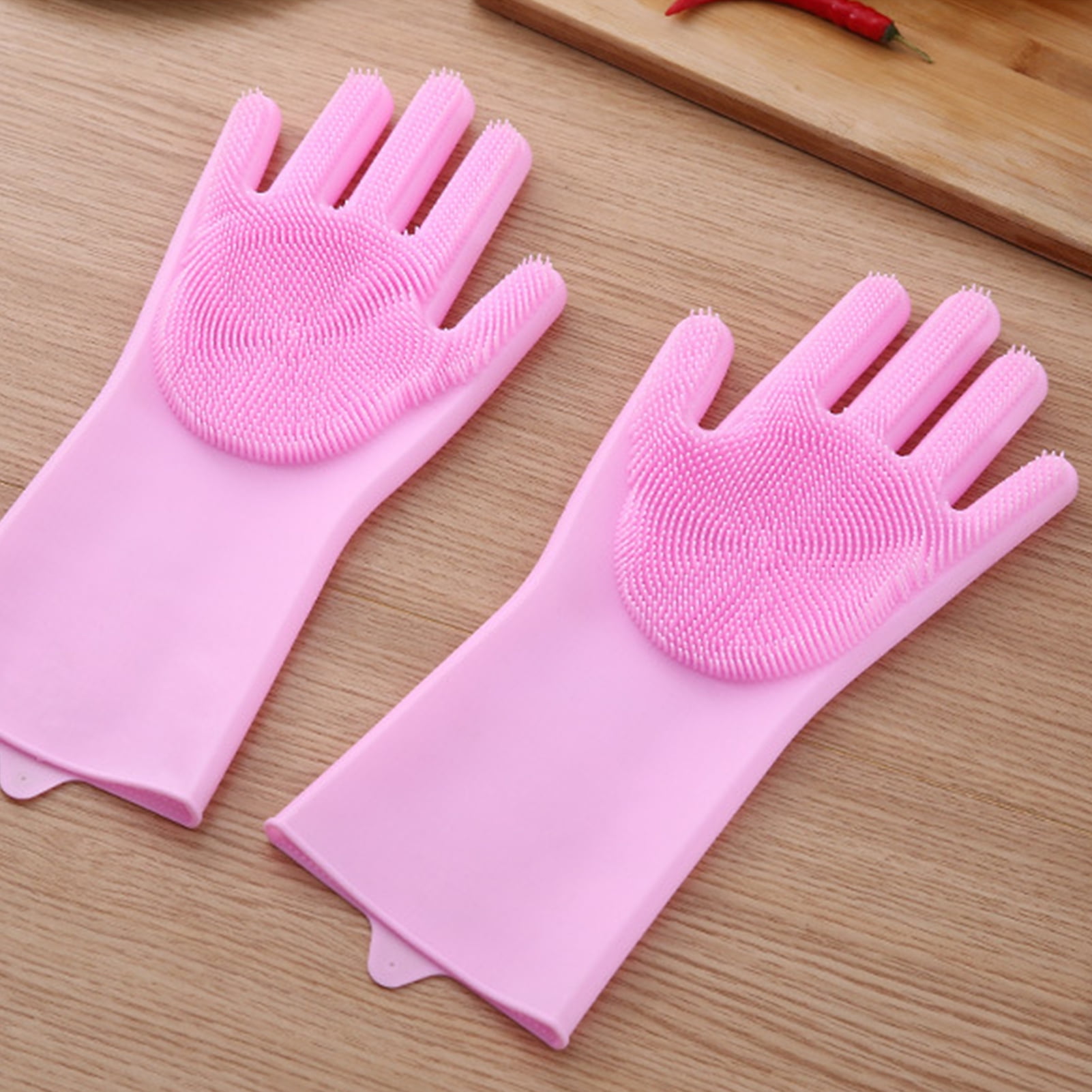 dish gloves with bristles