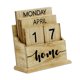 thumbnail image 5 of Calendario perpetuo de madera con bloques de madera para escritorio, regalo de mesa, rústico Hogar, 5 of 9