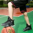 thumbnail image 3 of Kids Basketball Shose Breathable Mesh Non Slip Sport Sneakers for Boys Girls, 3 of 6