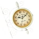 thumbnail image 1 of Reloj de pared Bearachild Retro estilo Vintage doble cara Blanco, 1 of 6