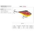 thumbnail image 2 of Rapala RPR06RFCW Rippin' Rap 06 Redfire Crawdad Lure, 2 of 2