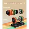 thumbnail image 4 of Mancuernas ajustables EOAT, par de 22.5 lb, set arcoíris, 4 of 9